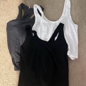 Zara Black, White, and Gray Tank Tops